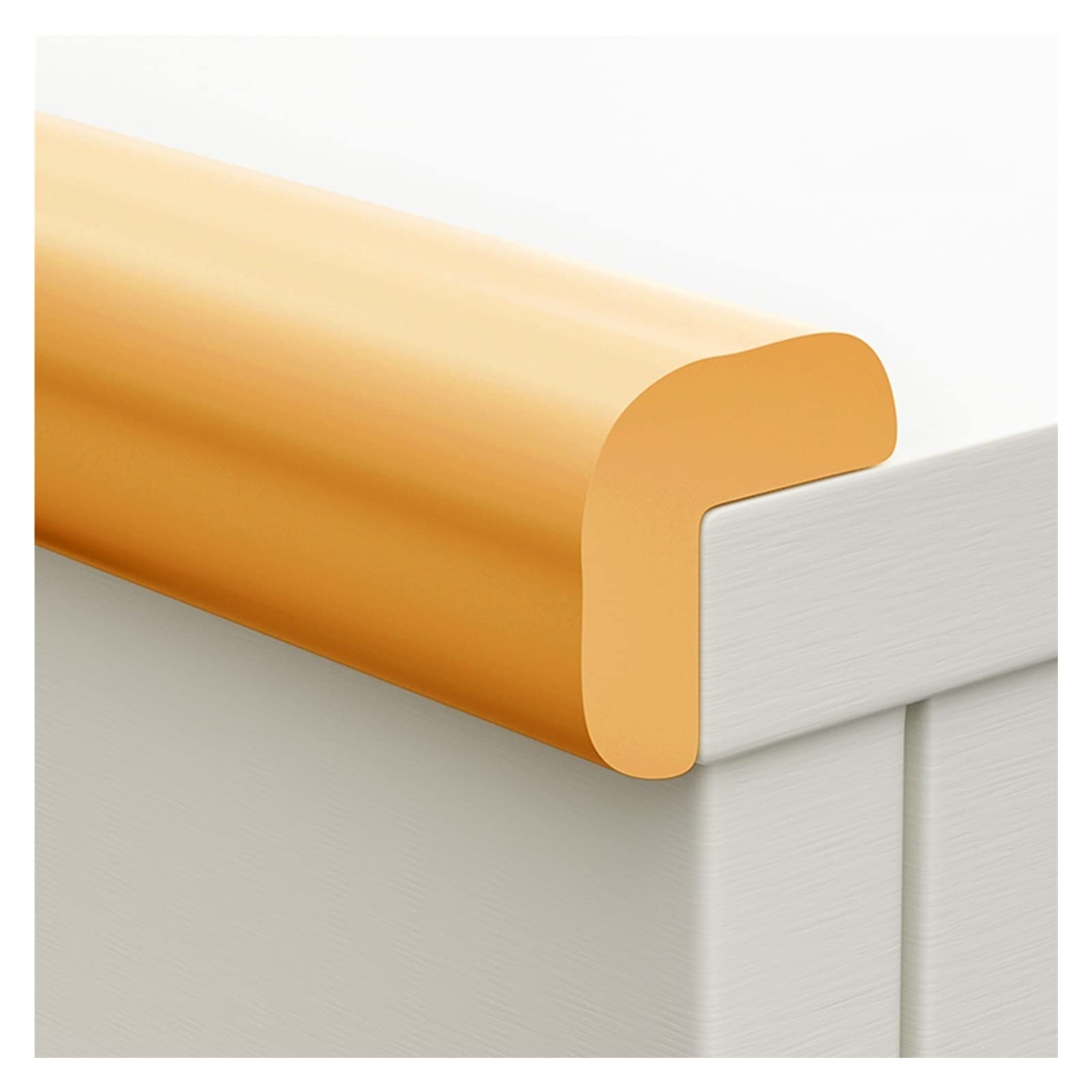 Protecteur d'angle De Mur De Protection, Mousse De Protection De Bord De Table Daisse en Forme De L, Bandes De Bord De Meubles Auto-adhésives De Bureau À Domicile (Color : Orange, Size : 5m)