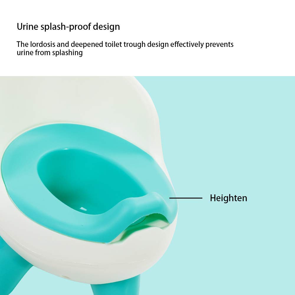 XIAOXIA Baby Töpfchen für Kinder, Kinder Toilettensitz, Trainingsstuhl Sitz für Jungen und Mädchen Töpfchen, Baby Töpfchen mit gepolsterter Rückenlehne,Blau