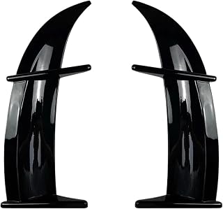 2PCS AK Car Rear Spoiler Roof Wing Rear Door Spoiler Car Modification Compatible for VW Golf MK6 GT-I R Auto Accessories Body Kit(Normal Black)