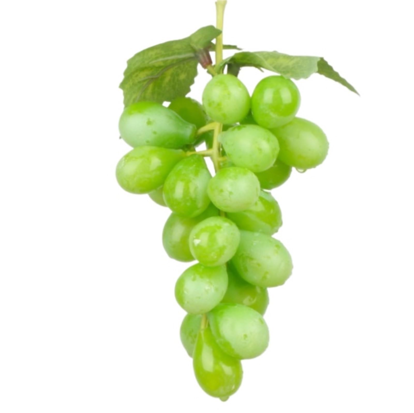 CVdrtyED Reusable Artificial Fruit Display 4 Bunches Of Artificial Plastic Fake Grapes With Vine Garland For Decoration Kitchen Ornaments(Grün)