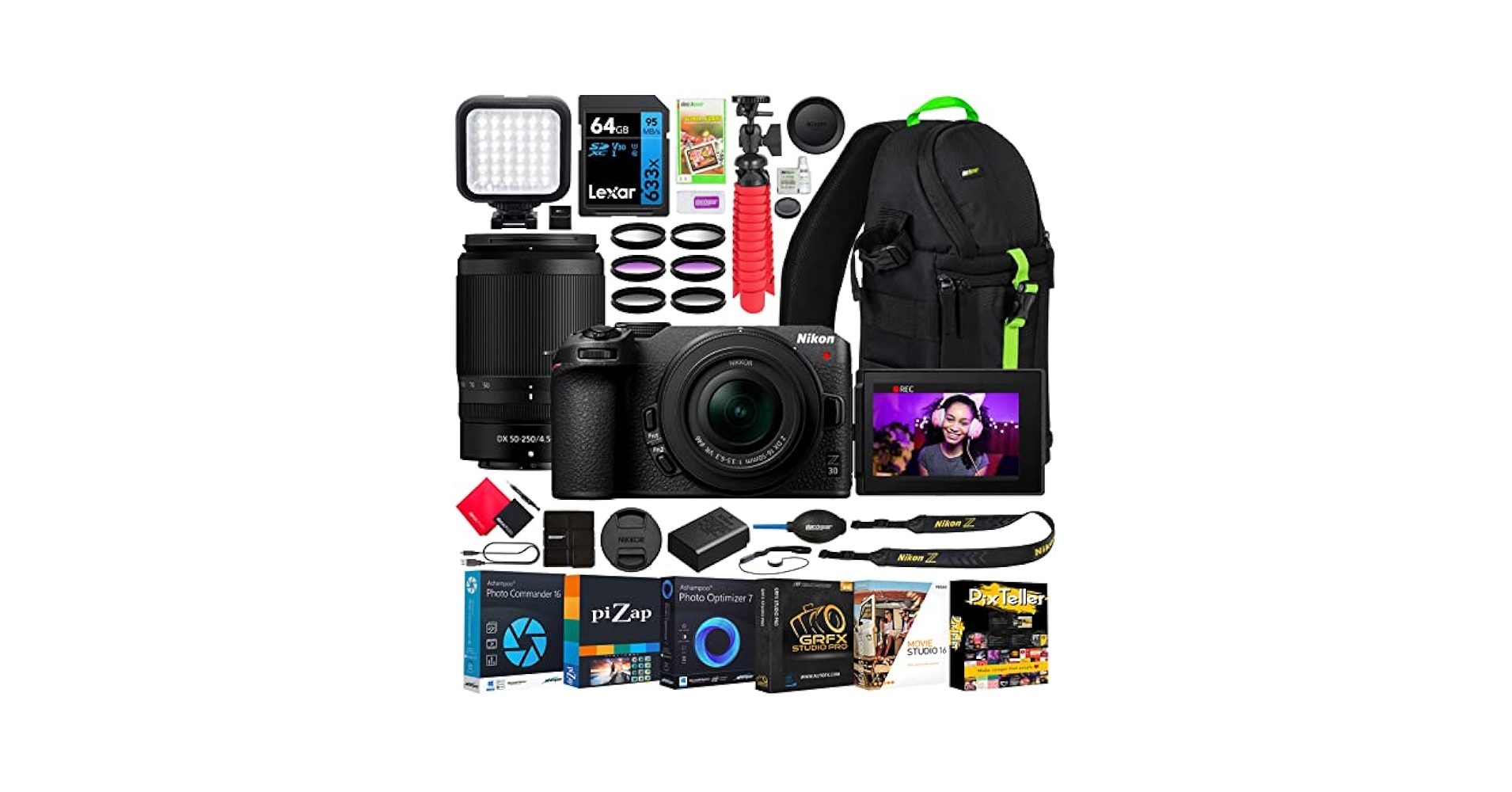 デジタルカメラ Nikon Z30 DX16-50 kit Amazon.com : Nikon Z30 Mirrorless Camera with 2 Lens Kit