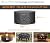 Fire Pit Cover Round Patio Outdoor Garden Waterproof Dia36"x20"H Dark Grey