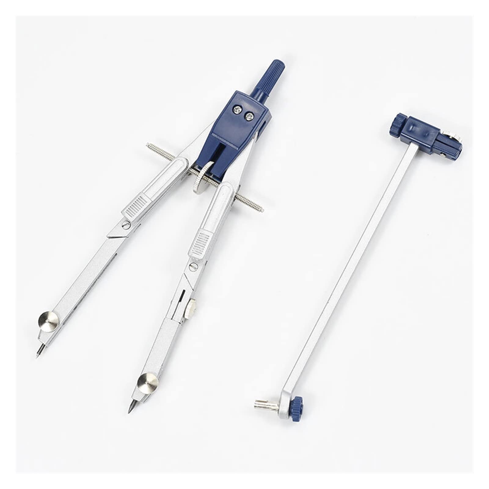Jeu de jauges circulaires Outils de dessin de compas multifonctionnels - Compasses Set de dessin de boussole métallique professionnel de haute précision 1 PCS Avec du crayon-plomb Set de géométrie