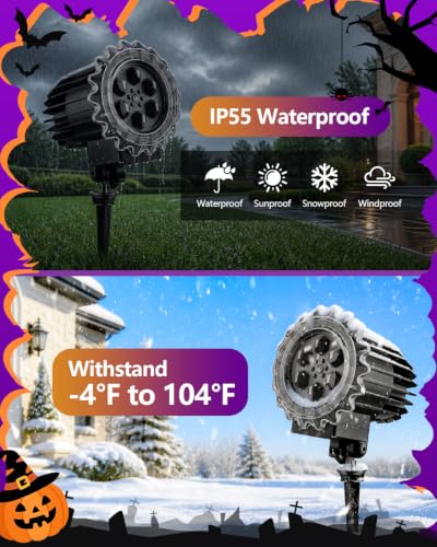 Ultra Bright Halloween Projector Lights Outdoor, Moving Eye Projection - image 3