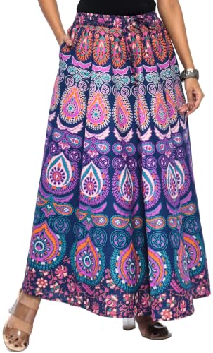 Image of Premium Cotton Skirt for Women with Pocket, Free Size