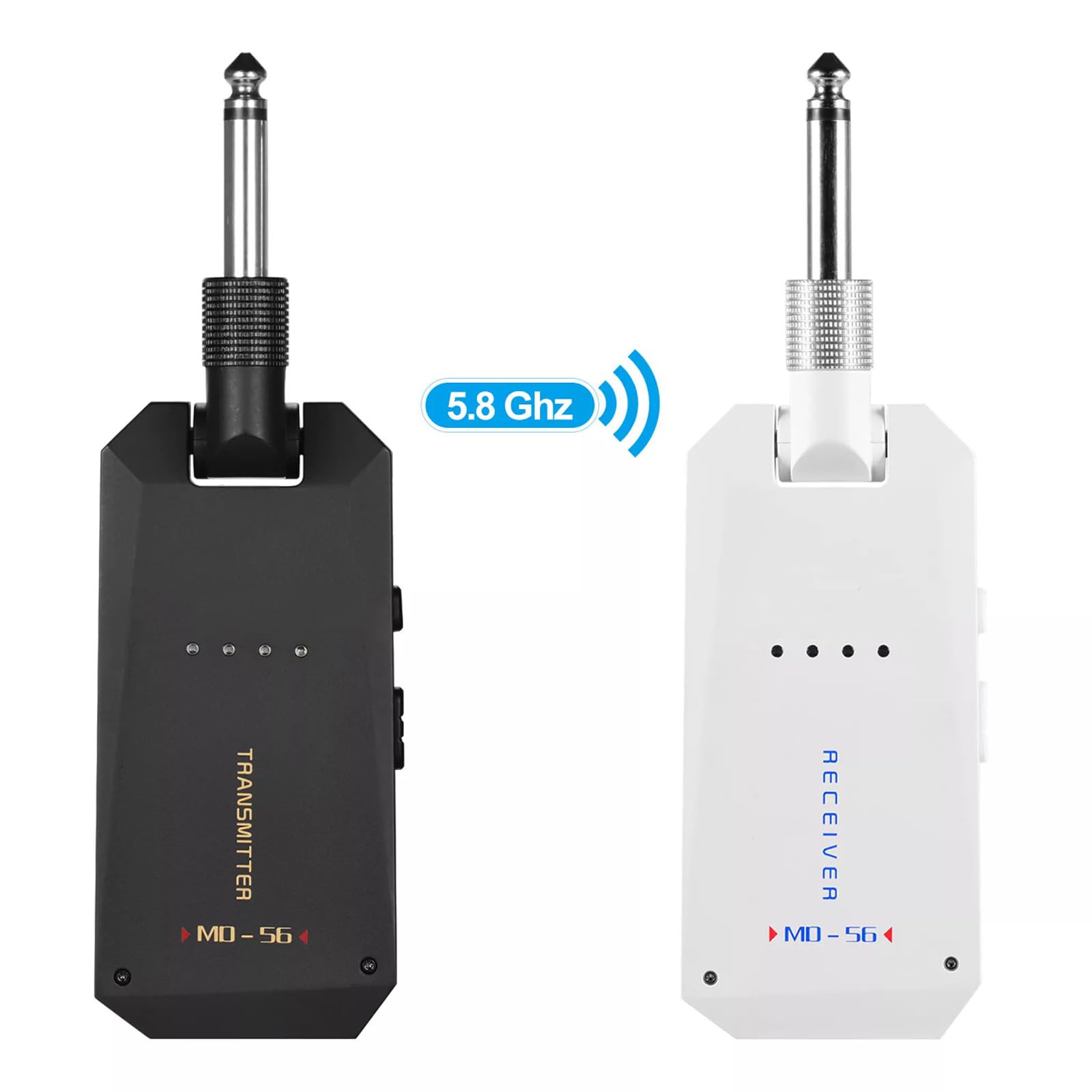 Bezprzewodowy system Guitar MD-5G Wireless 5.8G Guitar System wielokrotnego ładowania, bezprzewodowy odbiornik AV nadajnik i odbiornik ISM, opaska do elektrycznego wzmacniacza basowego,