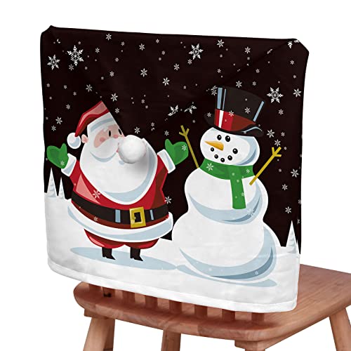 Coprisedie Natalizi A Forma Di Cappello Di Babbo Natale - Set Da 2/4/6/8 Pezzi In Poliestere, 65x50 Cm, Decorazioni Festive Per Sedie Da Pranzo, Tema Natale