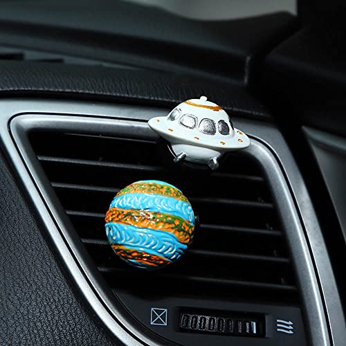Image of ZOSTLAND Rhinestone Car Decorative Clip,Car Air Fresheners,Metal Vent Clip,Bling Auto Air Vent,Personalized Automotive Interior Decoration Accessories,Auto Decor Gift for Women,Men (4pcs Universe)