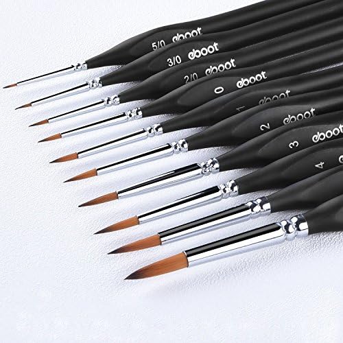 Paint Brushes Set Miniature Artist Painting Brushes for Paintings Art Acrylic, 10 Pieces