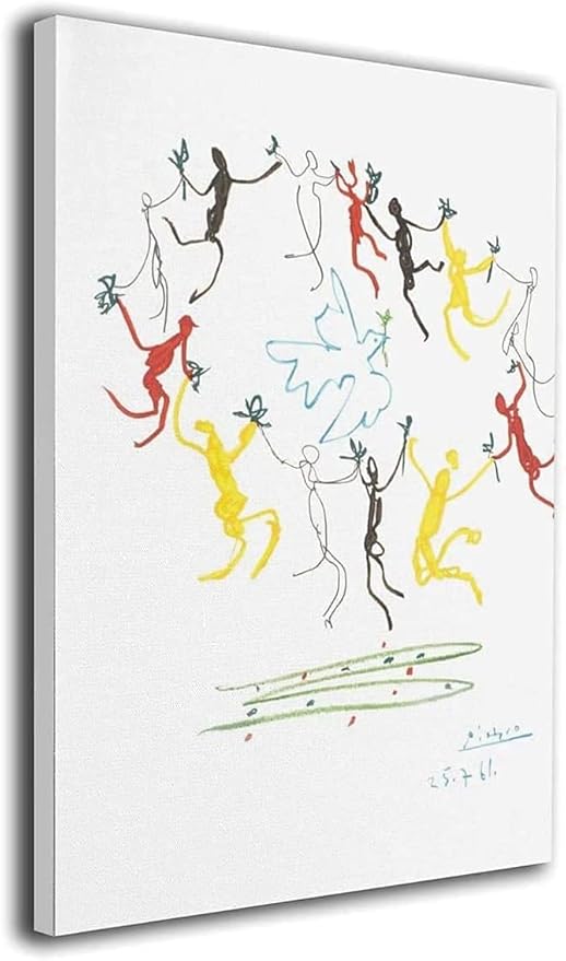 Amazon パブロ ピカソ 花束を持つ手 油絵 ポスター アートパネル 北欧 印象派 装飾画 インテリア 絵画 人気 寝室の装飾 部屋飾り 壁飾り 飾り絵 新築飾り 贈り物40x50cm フレーム付き 置物 オブジェ オンライン通販