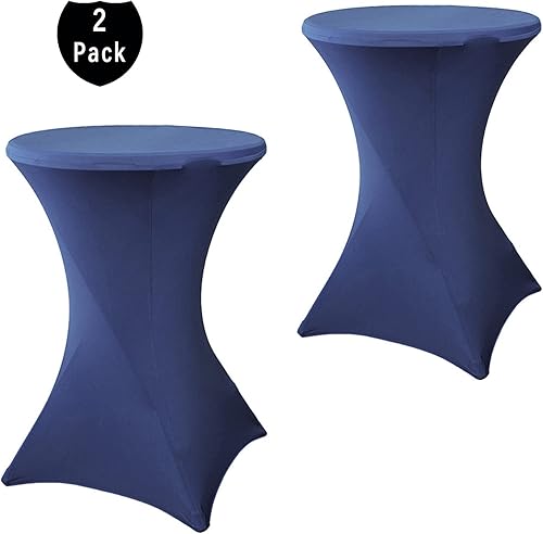 Miniatura 10 de Fhberni Paquete de 2 manteles de cóctel de 32 x 43 pulgadas, color rojo, de elastano, para bodas, banquetes, eventos, fiestas