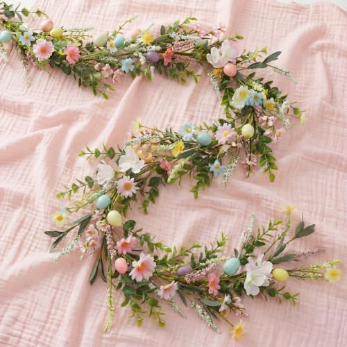 Hotop 6 ft Easter Egg and Mixed Berry Garland DIY