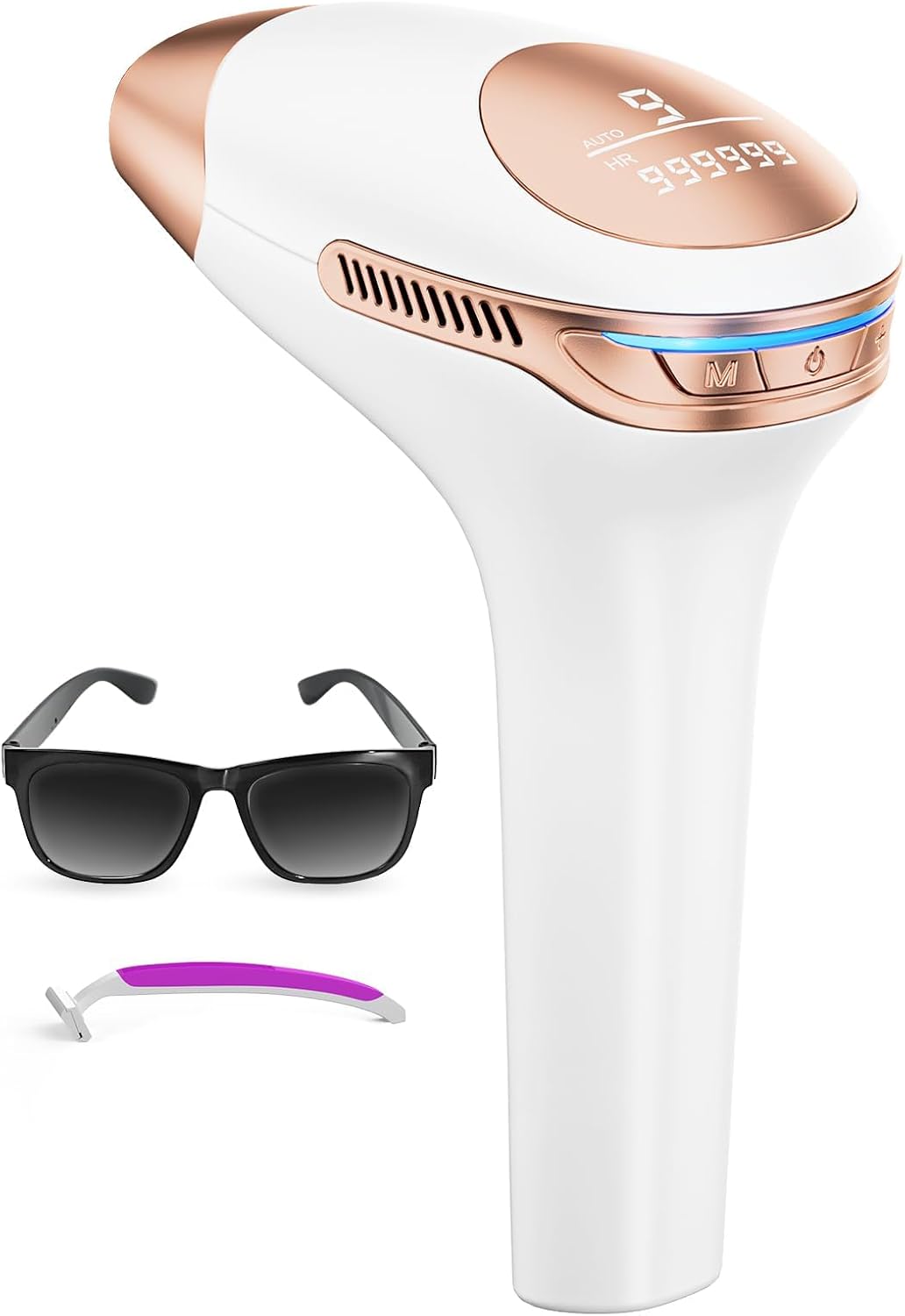 21J Laser Hair Removal Device, 3-in-1 Functions HR/SC/RA IPL Hair Removal Device, 9 Energy Levels, 999,900 Flashes, Perfect Laser Hair Removal System for Women/Men, Legs Bikini Face