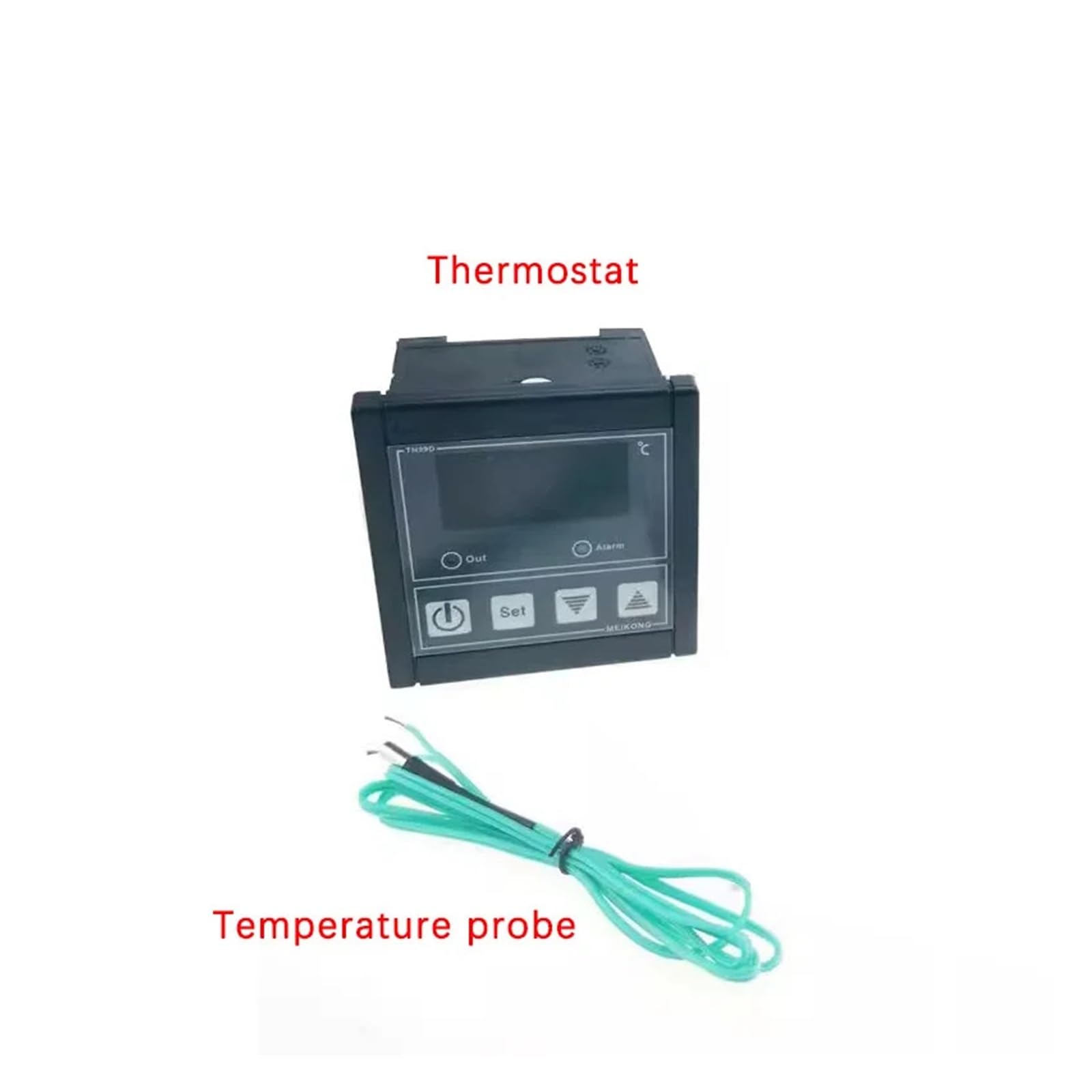 Regulator temperatury TN99 300 stopni, cyfrowy przełącznik kontroli temperatury z alarmem i sondą (silikonowa próbka 3 m)
