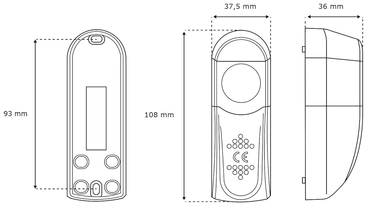 HOMEPILOT - Fotocélula para motor puerta garaje | Compatible con motor HomePilot para control conveniente desde app. Brinda seguridad adicional.