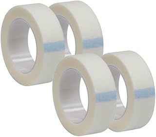 Hildbrandt tattoo medical surgical tape, adhesive bandage for Eyelashes (4 Rolls)