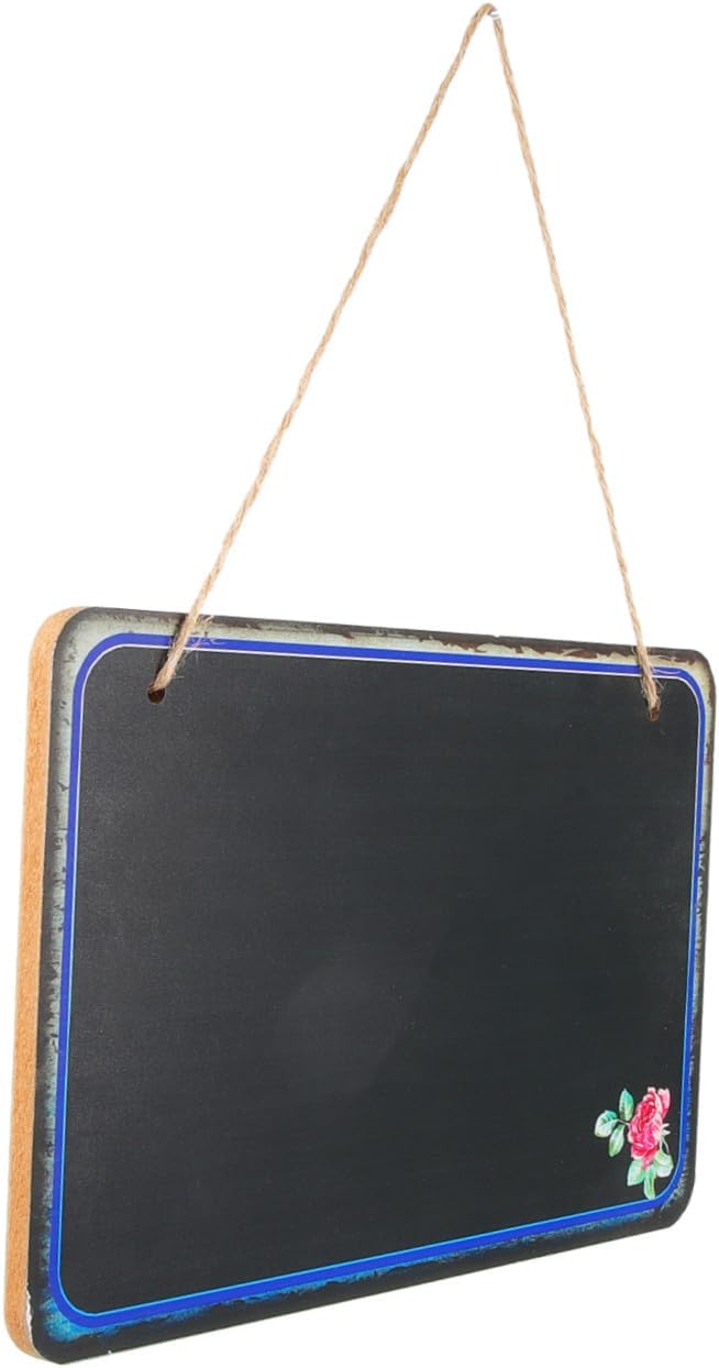 Creative Message Board Wall Hanging Chalkboard Single-Sided Decorative Memo Board for DIY Home Kitchen Restaurant Café Display Style
