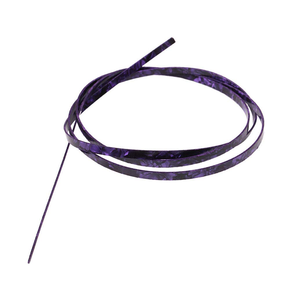 Guitar Parts for Purple Celluloid Guitar Binding Purfling Strip 1620x6x1.5mm for Folk Guitar