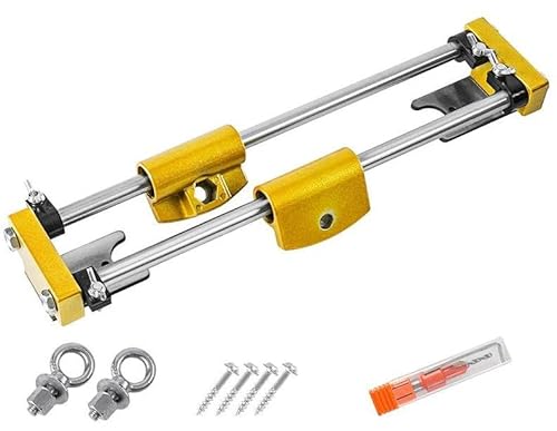 Door Lock Mortiser Jig Kit with 18mm 22mm 25mm Lock Fitting Jig, Hole Opener Kit for Installation Doors Lock Mortising Jig Tool, Mortise Lock Hole Saw Opener (Gold)