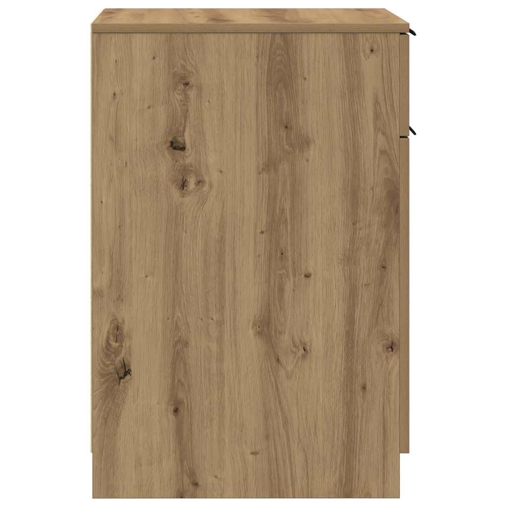 Pratico armadietto da scrivania con cassetto e scomparti in robusto legno – Versatile armadietto con spazio per organizzare l'ufficio e accessori per la casa