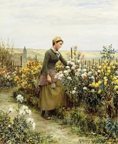 Graffiti Toile le jardinier Daniel Ridgway Knight pour dynamiser un mur blanc vide 60x90
