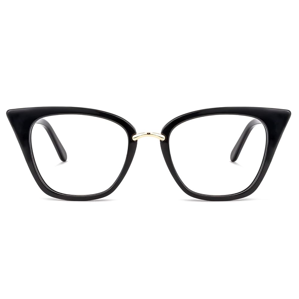 プラスシェイプ　03（＋SHAPE 03 4UG5) Nellie Aviator Black-Gold Eyeglasses & Frame Glasses