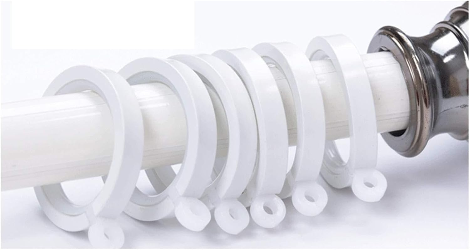 Curtain Rings Aluminum Alloy Silent Curtain Ring Multi-Color Shower Ring Curtain Accessories Curtain Buckle Shower Curtain Ring Window Curtain Ring(B)