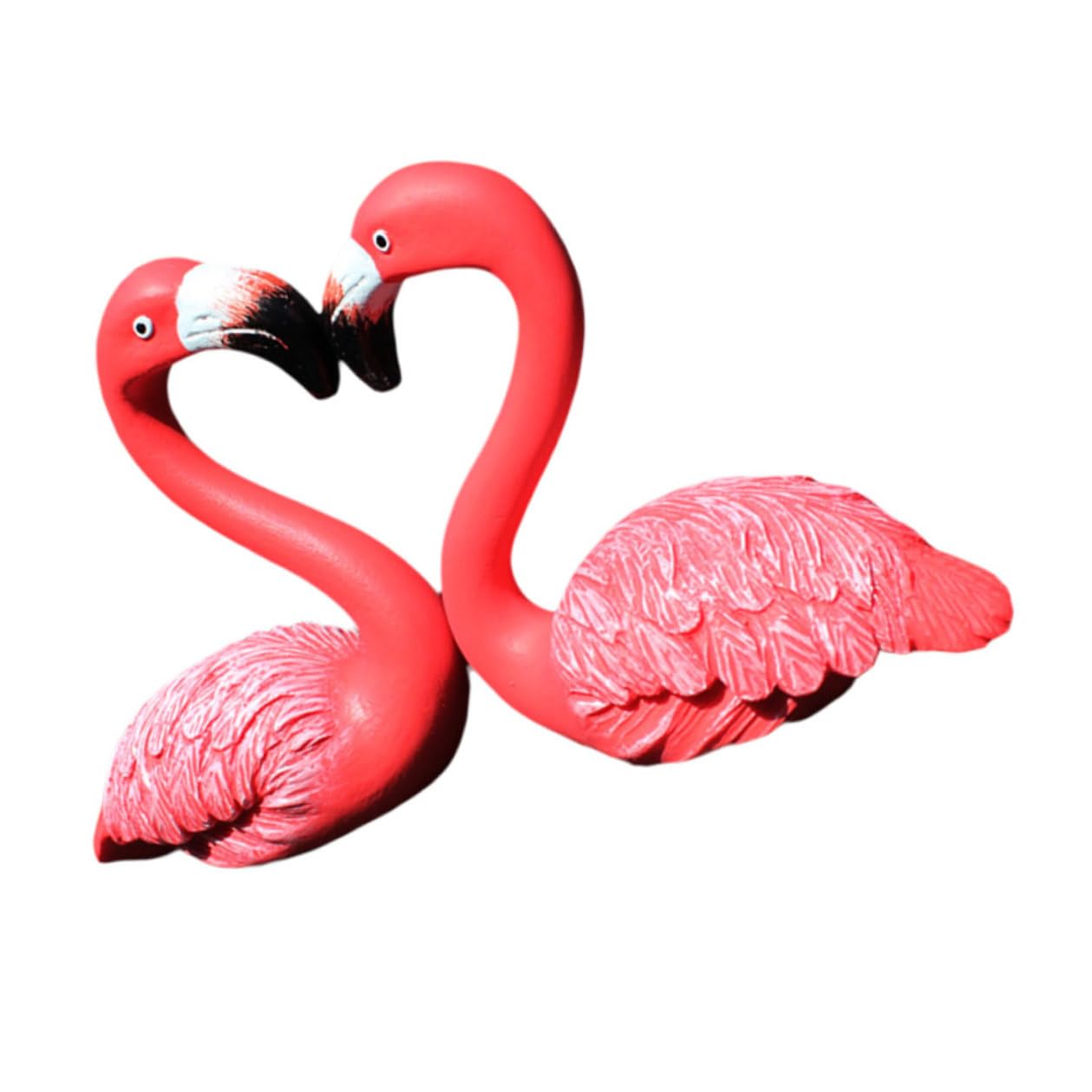 Creative Flamingo Decor Garden Figurine Simulated Flamingo Ornament Outdoor Statue Home Patio Decoration Pair