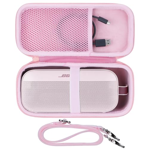 Peyyargo Storage Case Compatible with Bose SoundLink Flex 2nd Gen/Bose SoundLink Flex Portable Speaker (Petal Pink)