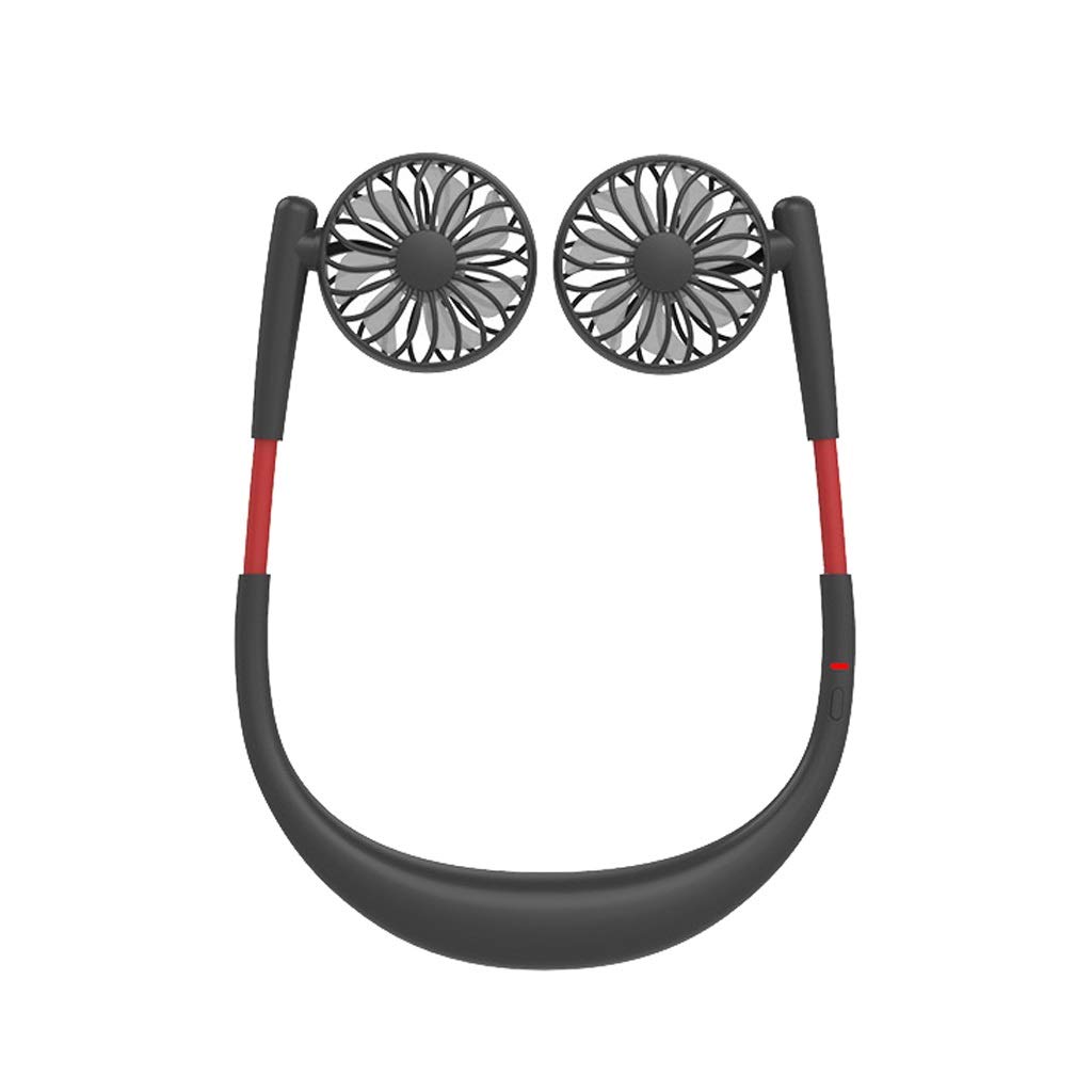 XJBTBA Ventilatore Portatile, Ventilatore USB, Ventilatore Manuale, Piccolo Ventilatore da Collo Appeso Mini Portatile Portatile Sportivo Ricaricabile Uomo Pigro Appeso al Collo Ventilatore Elettrico