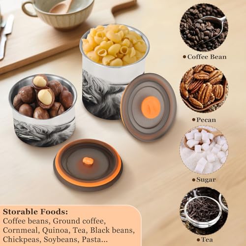 Contenedor Hermético de Acero Inoxidable para Café 900ml miniatura 5