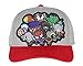 Marvel Hat for Men Marvel Comic Men's Chibi Kawaii Style Characters Adult Snapback Hat Cap Grey
