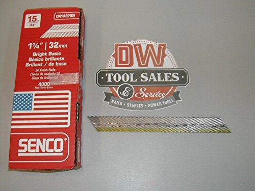 Senco 1 1 4 Length 15 Gauge Angled Bright Finish Nails Box Of 4000