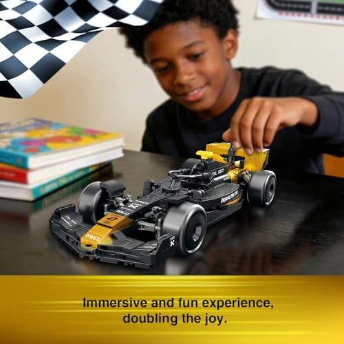Image of F1 Race Car Building Set, Formula 1 Racing Car Model Kit, Advanced Tech Building Blocks MOC Supercar Construction Toy, Ideal Collectible Display Gift for Adults & Teens (Black Gold)
