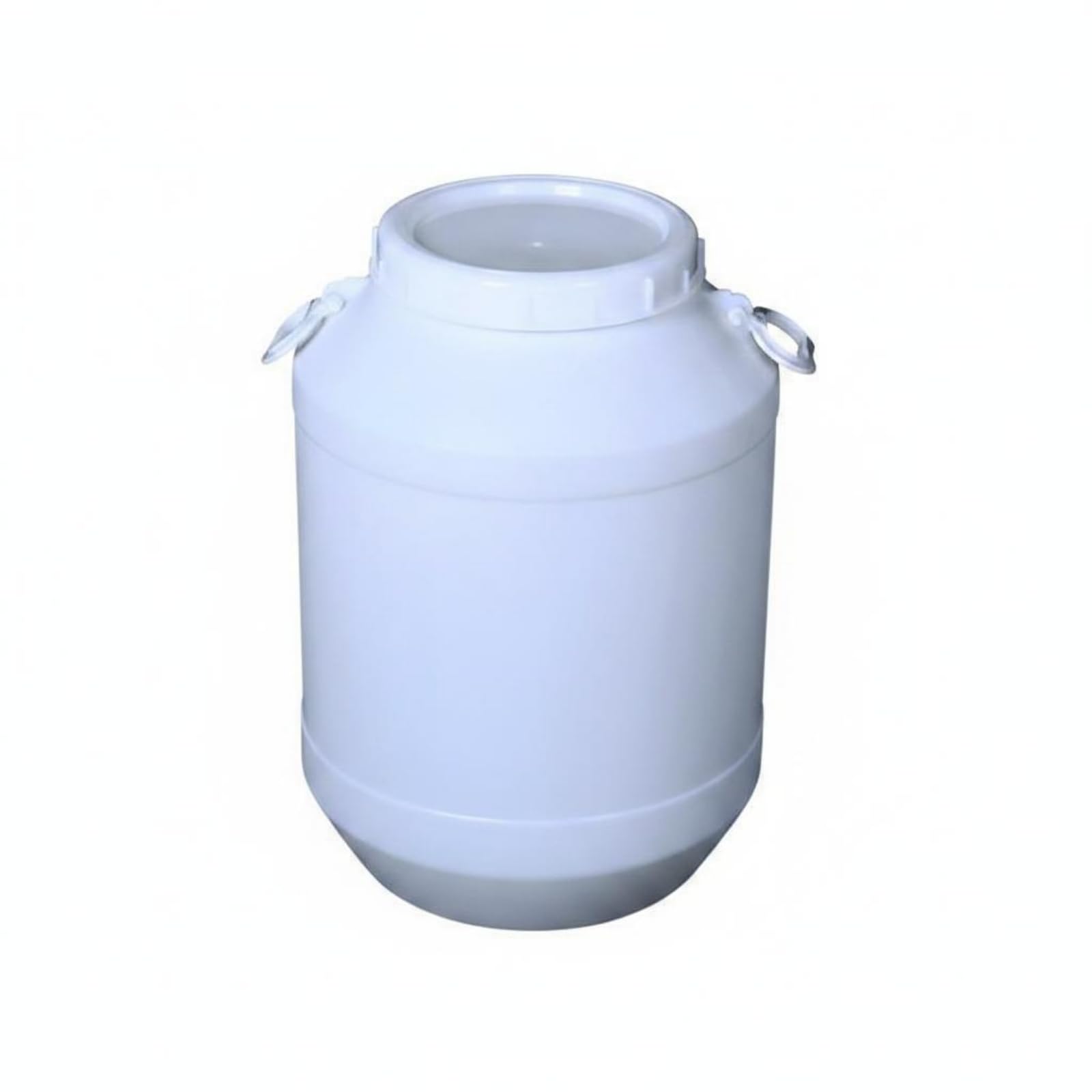 Großes mit Weiter Öffnung Vorratsbehälter Fermentierungseimer dose aus Hochwertigem HDPE für die Lagerung von Wasser Getreide Und Anderen Vorräten für Haushalt Vorratsraum, Weiß, 60 Liter