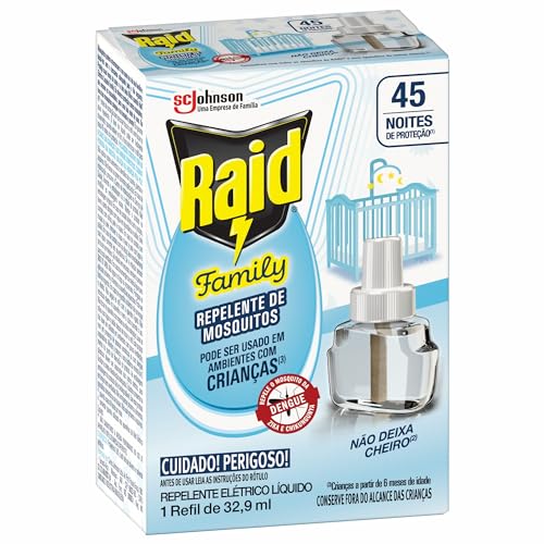 Raid Repelente Elétrico Líquido 45 Noites Family Refil