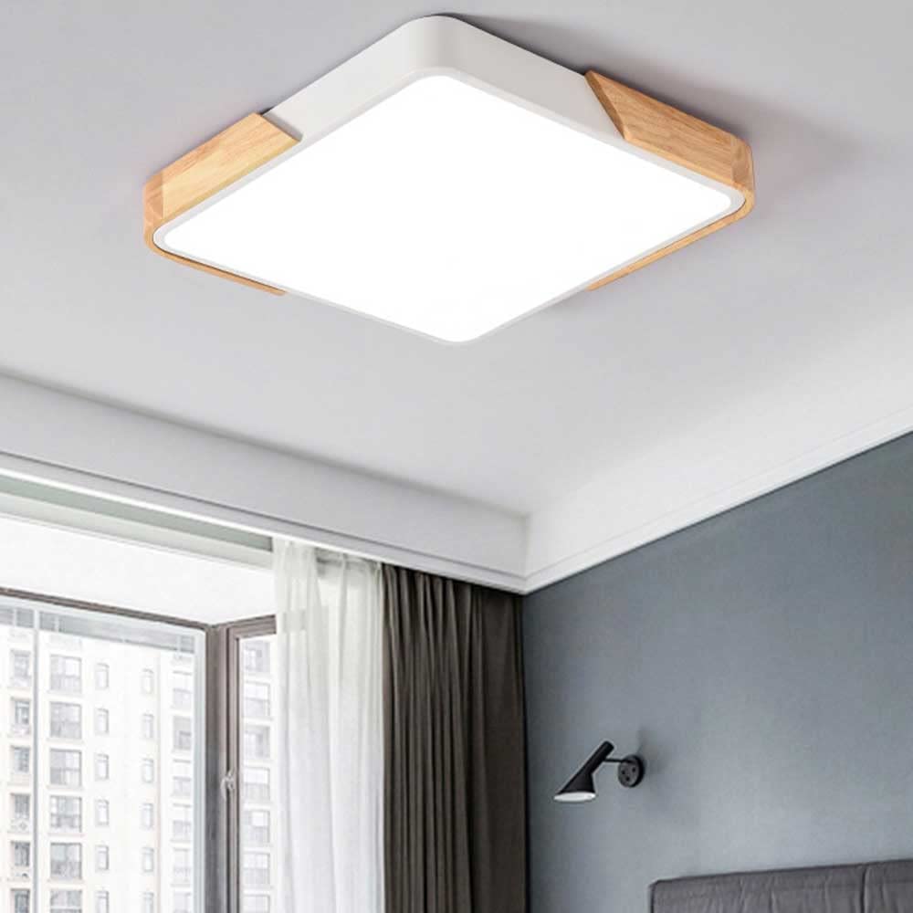 YRYRYW Trójkolorowe ściemnianie światła sufitowego LED Minimalistyczna akrylowa sufitowa Odcień Odpływowe oprawy oświetleniowe sufitowe Energia Energo Panelu Farmhouse Lights 1,9 "oświetlenie