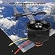 RC Flugzeugmotor, 64 Bürstenloser Motor 4500KV + Propeller Energie Installationssatz für bis 1200g RC vorbildliche Flugzeuge