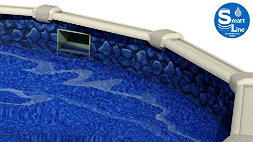 Lake Effect Pools 'Meadows Reprieve' 15' X 24' Oval Above Ground Swimming Pool | 52" Inch Height | Resin Protected Steel Sided Walls | Includes 25 Gauge Overlap Pool Liner & Widemouth Skimmer #TOP4