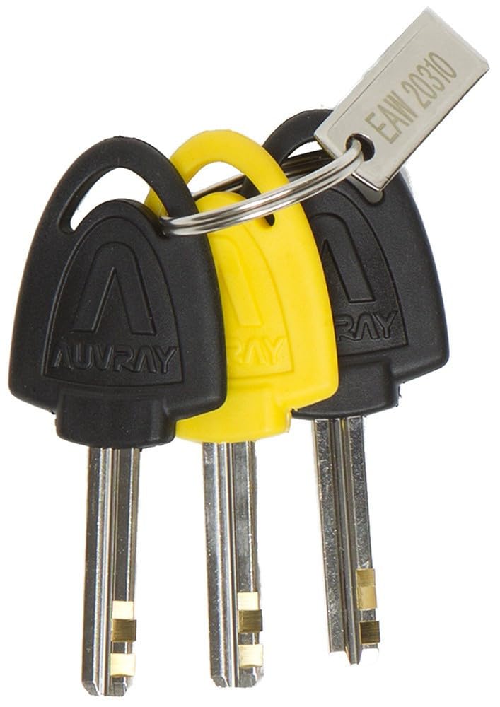 AUVRAY Antivol moto SRA bloque-disque Alarme B-Lock14 Noir/Jaune