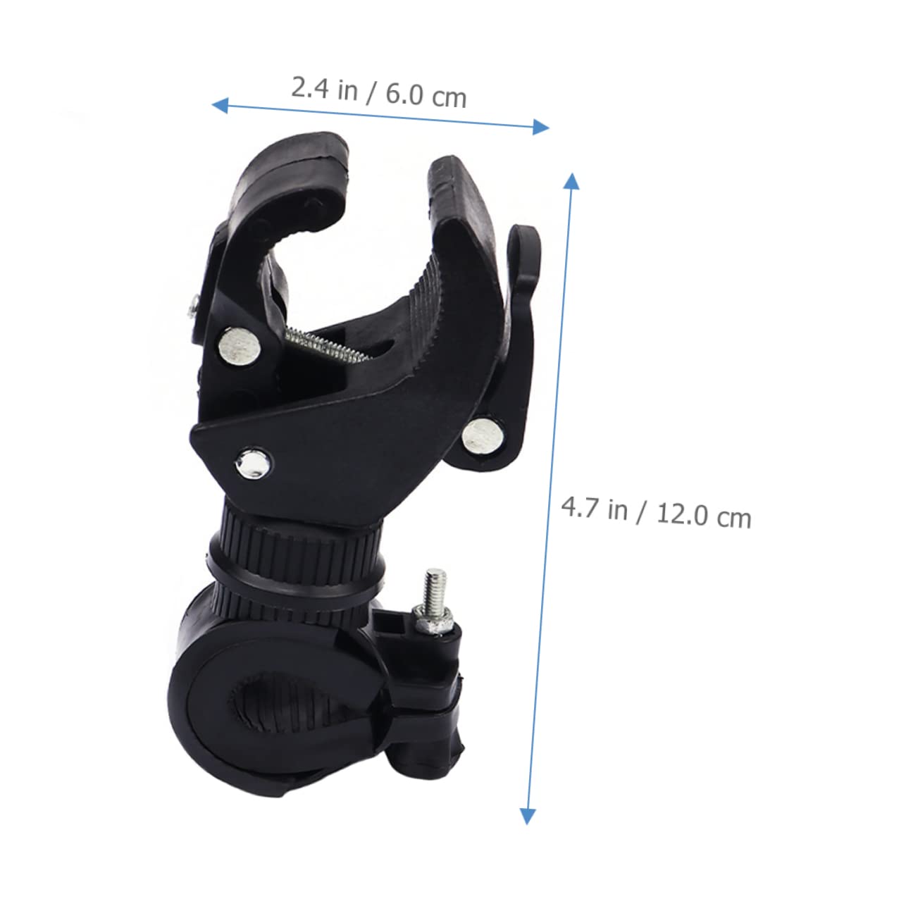 VICASKY 2pcs Rotatable Bike Flashlight Storage Rack Light Clamp for Secure Mounting Durable Plastic Bike Torch Holder Compatible with Bicycle Models