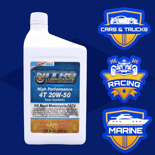 Aceite para Motor Nitro Lubricants 20W-50 1 Quart miniatura 5