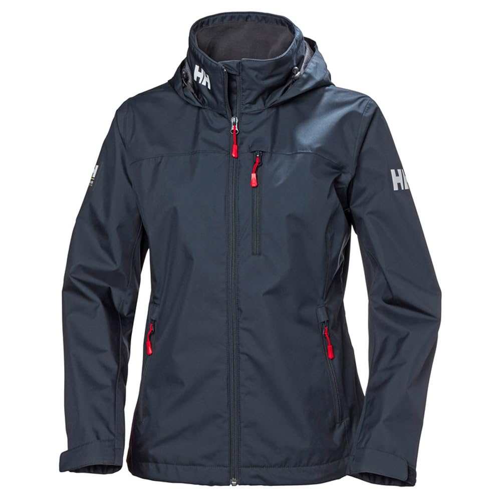 Helly Hansen Women's W Crew Hooded Jacket, Navy, XS