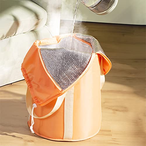 Cubeta Plegable para Remojar Pies 72x32 cm Naranja miniatura 3