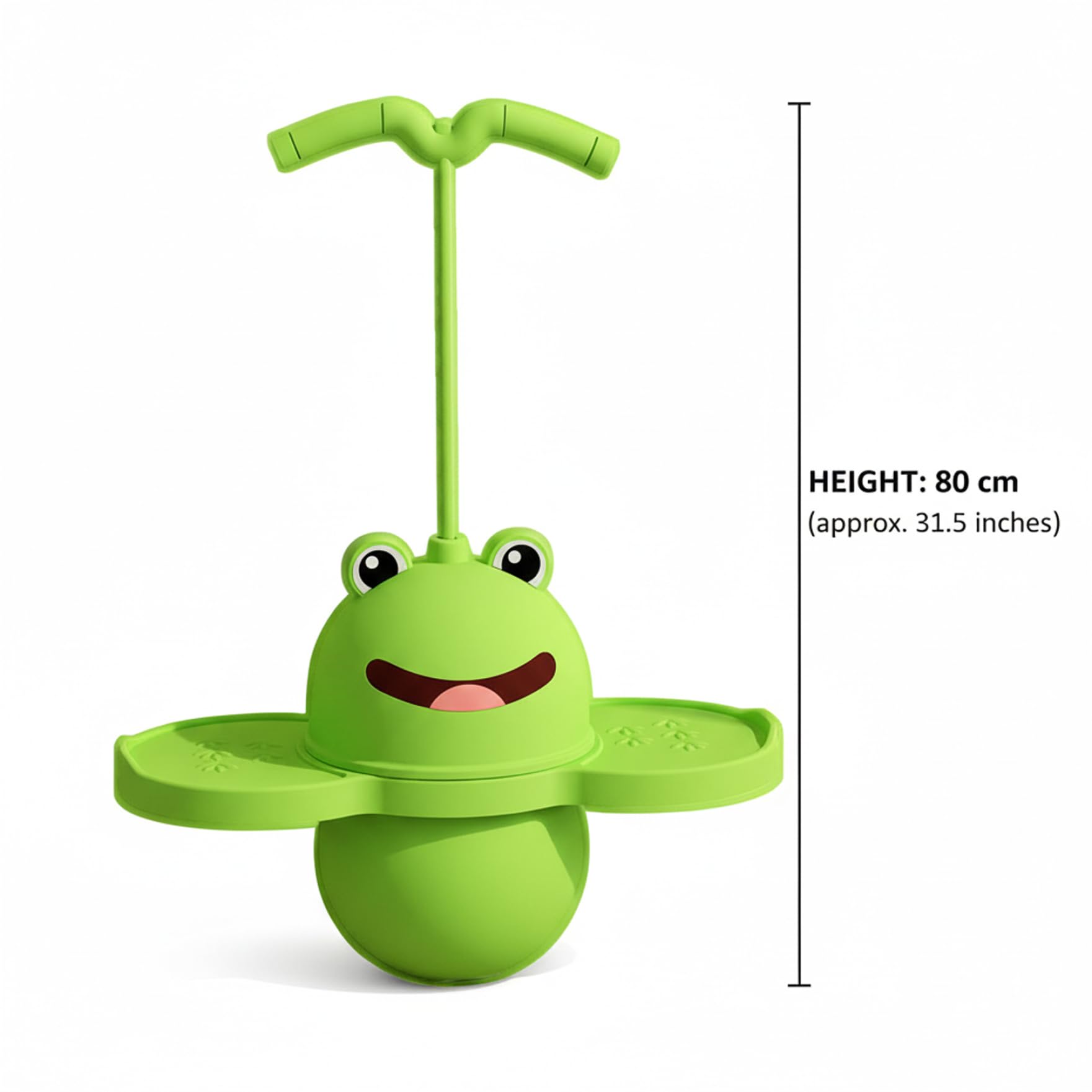 Pelota de Salto para niños, Pelota de Salto de Equilibrio con Mango Suave, Juguete Hinchable para Saltar en Interiores, Entrenamiento de coordinación, Verde — view 3