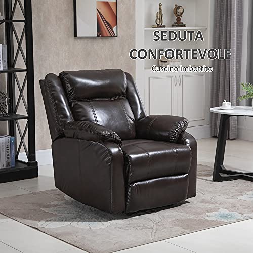 Homcom Poltrona Relax Reclinabile fino 150° con