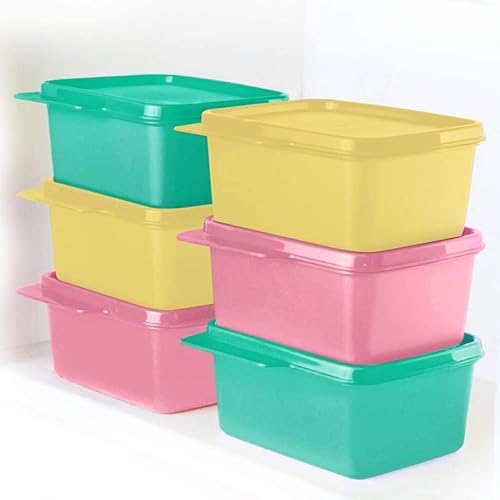 Miniatura 5 de Tupperware Contenedor de refrigerador cuadrado Mantenga la pestaña 16.9 fl oz 6pc