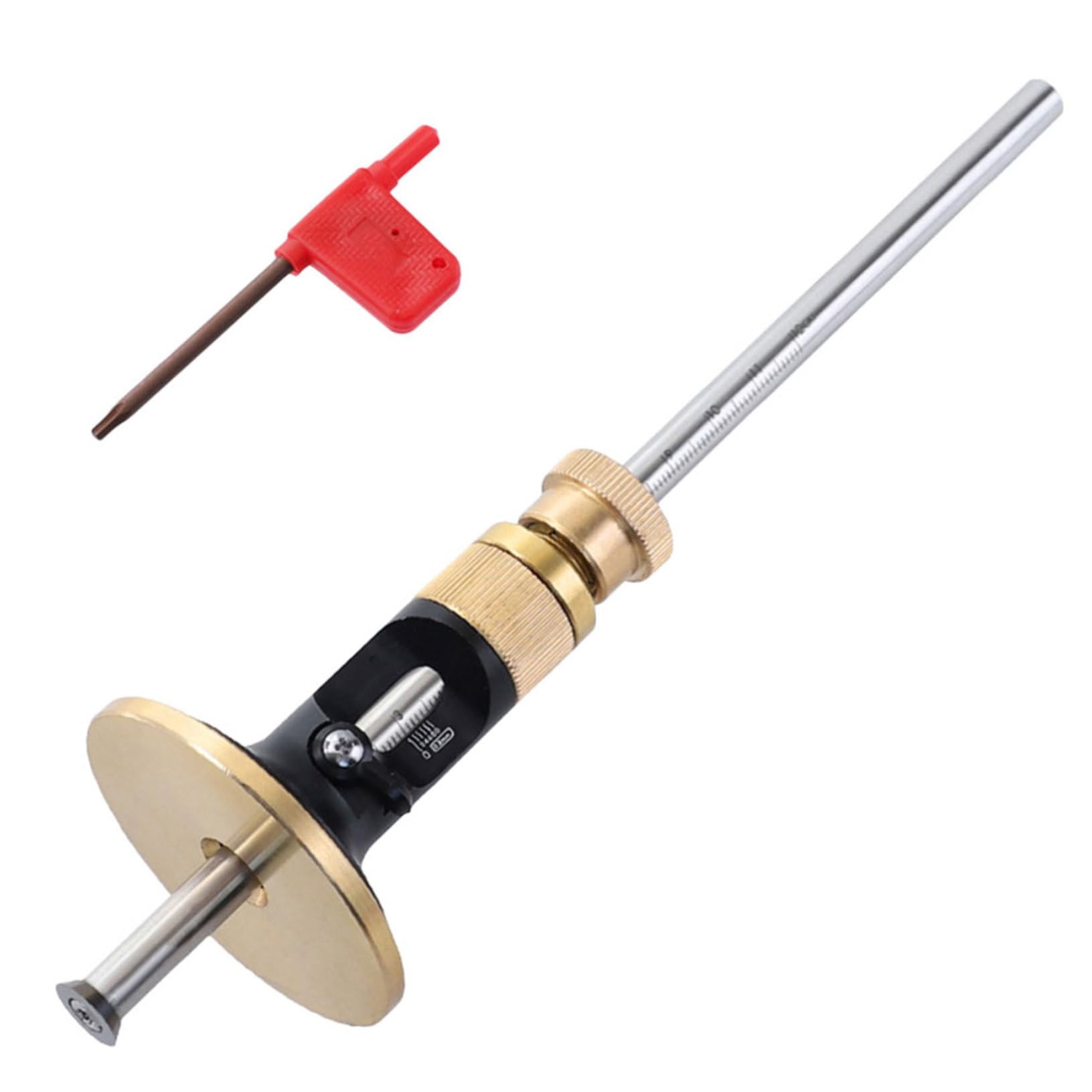 HOMSFOU Calibre de Trazado para Carpintería Ajuste Fino Cuchilla de Metal Duro Herramienta de Marcado Precisa para Medir Profundidad y Líneas Paralelas Uso Profesional Carpintería