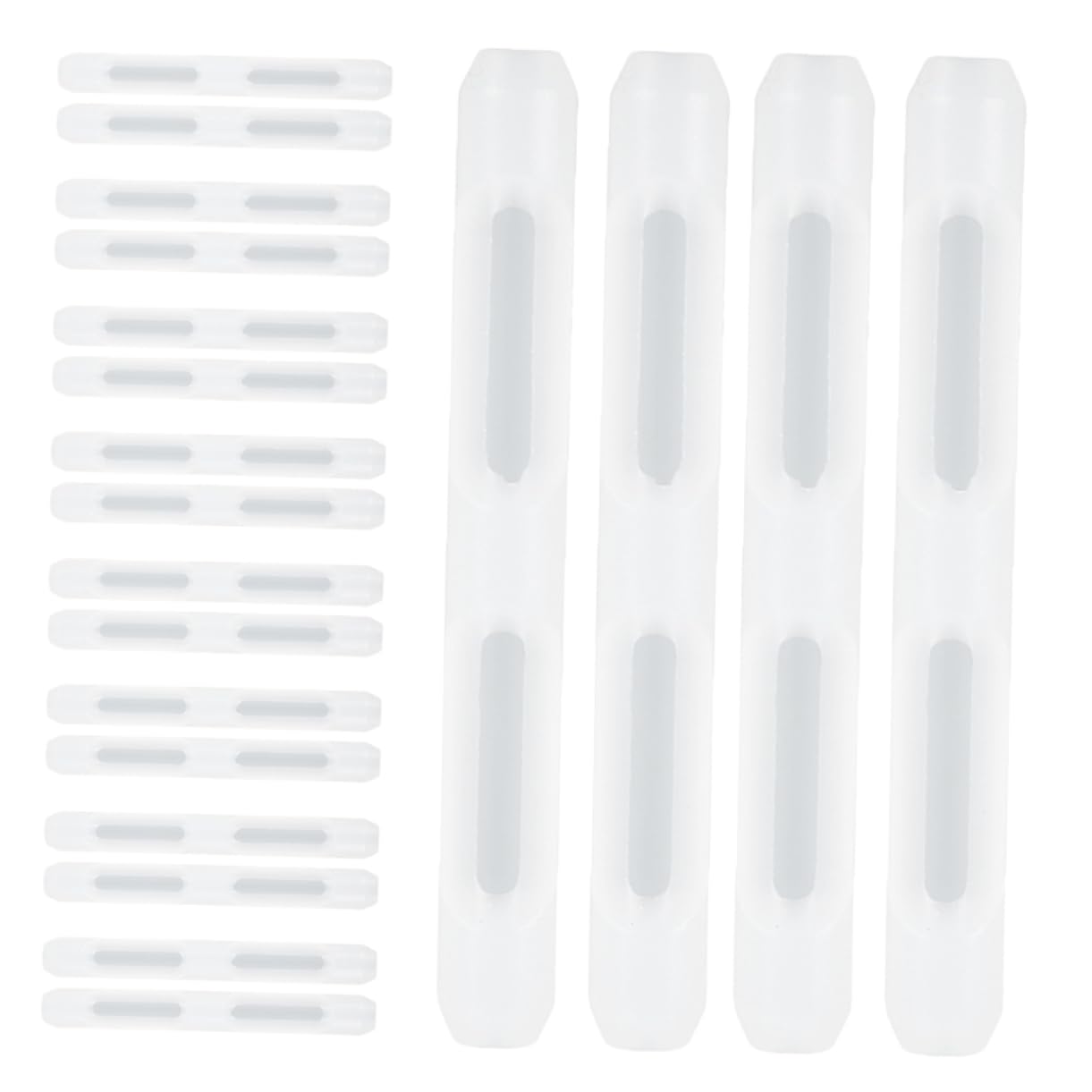 COLLBATH 10 Pairs Glasses Accessories Ear Silicone Eyeglasses Ear Grips Silicone Glasses Hooks Silicone Ear Cushions Silicone Glasses Ear Grip Glasses Ear Cushions White