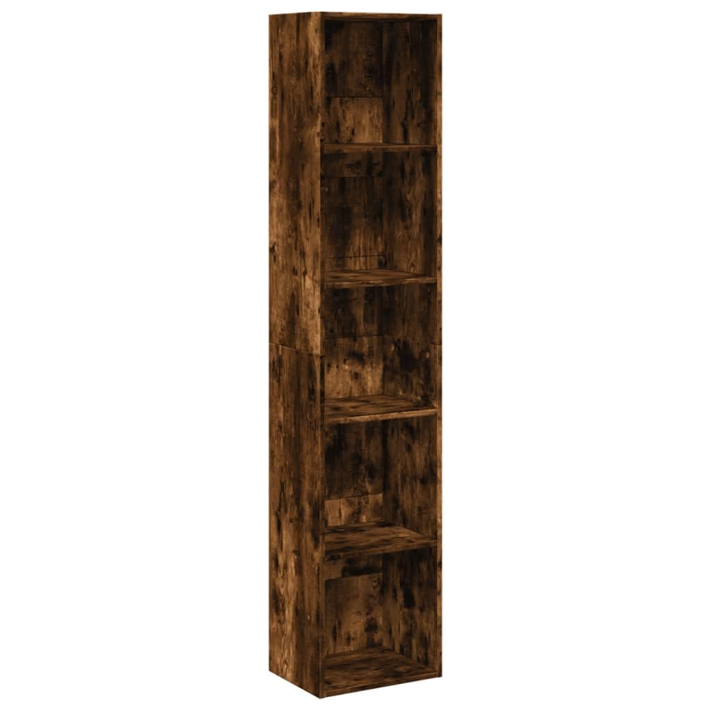 vidaXL Bookcase Smoked Oak 40x30x189 cm Engineered Wood — image 1